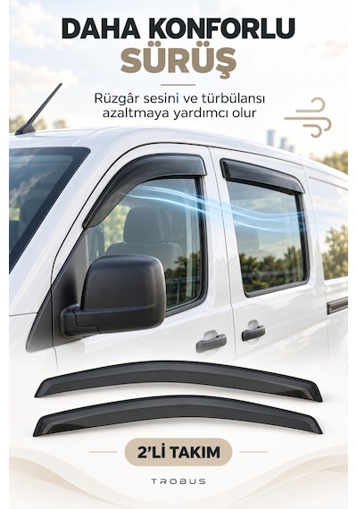 Isuzu Nqr 1995-2012 Cam Rüzgarlığı 2'li Takım