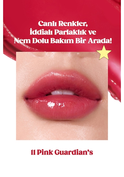 Yoğun Nemlendirme Sunan Dudak Balmı Perıpera Ink Mood Glowy Balm 11 Guardians Pink Cherry Ver Cherry Ver