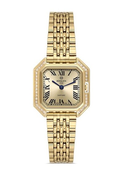 Ql170g-08sg Hislon Kol Saati 28 Mm / Gold Gri