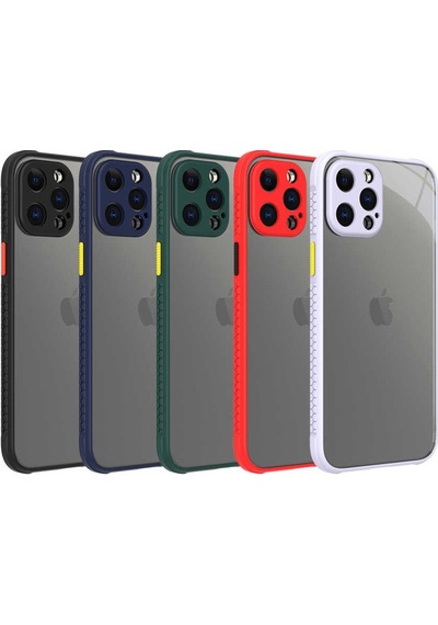 Apple Uyumlu iPhone 12 Pro Max Kılıf ​​Zore Kaff Kapak-Siyah
