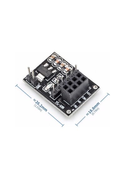 NRF24L01 Adaptör Kart NRF24L01+PA+LNA 8 Pin Dönüştürücü Devre 12 V