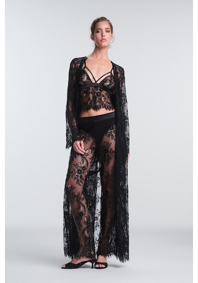 Penti Pirra Lace Dantel Siyah Sabahlık Plknmdeg24sk-bk3 Siyah