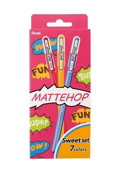 1.0 Mm Parlak Jel Roller Kalem - 7 Adet Blisterli - Mattehop 165-Koyu Yeşil