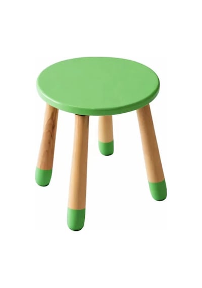 Wood&joy Renkli Tabure Yeşil