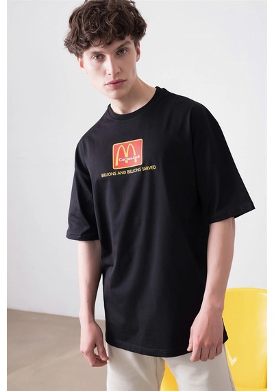 Tarzsokak Unisex I'm Loving It Mc Siyah Tshirt Siyah