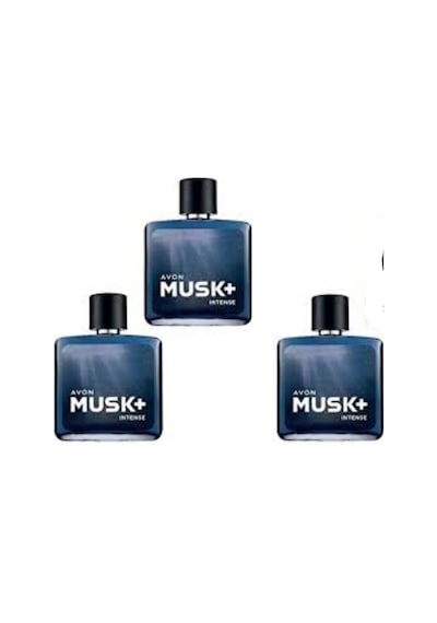 Avon Musk+ Intense Erkek Parfüm EDT 3 x 75 ML