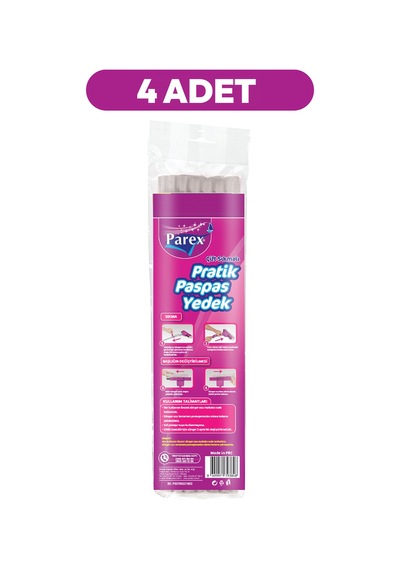 Pratik Paspas Çift Sıkmalı Yedek 4'lü Paket