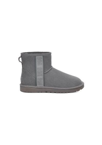 Ugg W/1134962 W Classic Mini Sıde Logo 2 Kadın Bot Gri