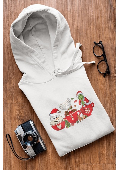 Grinch Yeni Yıl Kapşonlu Sweatshirt 001