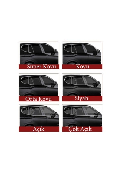 Açık Siyah Cam Filmi 152 Cm X