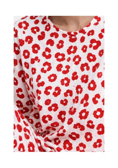 Fit Women Kadın Comfort Esnek Kırmızı Pijama Takımı 4686