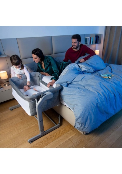 Chicco Next2Me Magic Evo Anne Yanı Beşik Gri