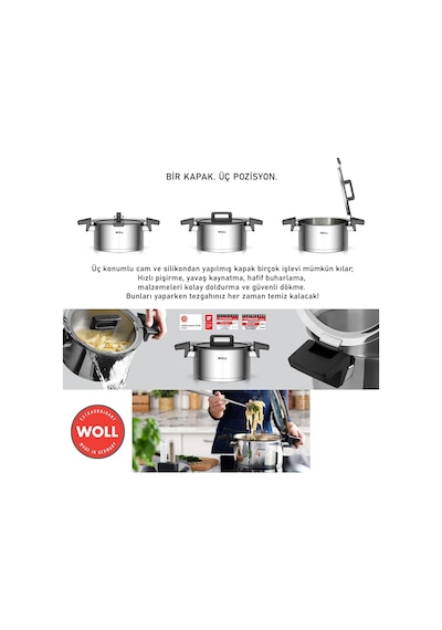 Woll Concept D-WOLLNCSET002 Çelik Tencere Seti 10 Parça