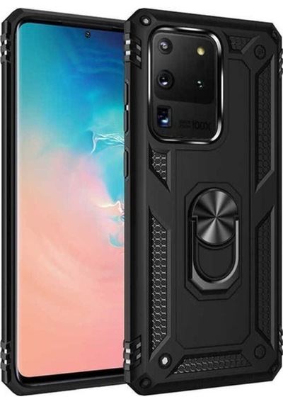 Galaxy S20 Ultra Kılıf Zore Vega Kapak Siyah