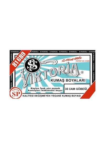 Viktoria Toz Kumaş Boyası 35 Cam Göbeği
