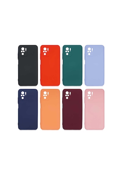 Xiaomi Poco M5s Kılıf Yumuşak Silikon Kamera Korumalı Lansman Pazarplus Koyu Mor