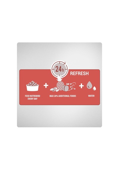 Nutribird A21 Elle Yetiştirme Maması 250g, 808-422173