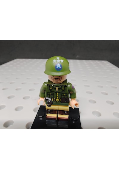 W-047 Ww2 Military Yapı Oyuncakları Asker Figür Us Army General Patton Mjq226