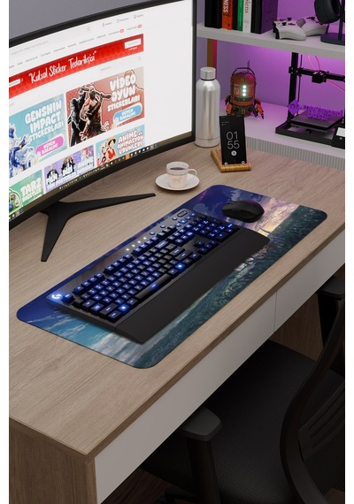 Suzume Anime V4 - 70x30 Xl Gaming Kauçuk Kaymaz Taban Mouse Pad Fare Altlığı