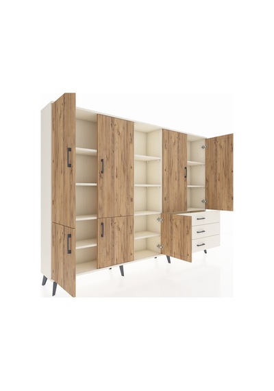 Arges Dolap 11 Raflı 3 Çekmeceli 7 Kapaklı 220x30x163 Aytaşı-çam/aytaşı Atlas Çam/aytası - Aytası Arges Dolap 11 Raflı 3 Çekmeceli 7 Kapaklı 220x30x163 Aytaşı-çam/aytaşı Atlas Çam/aytası - Aytası