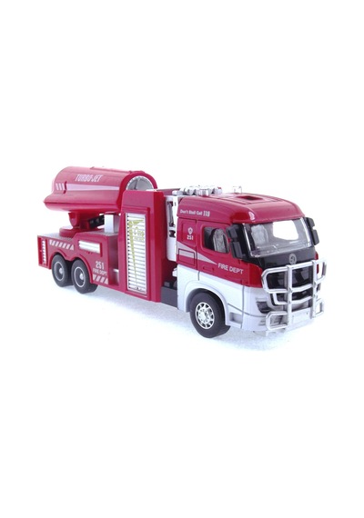 Die Cast Model Çek Bırak Turbo Jet İtfaiye Kamyonu