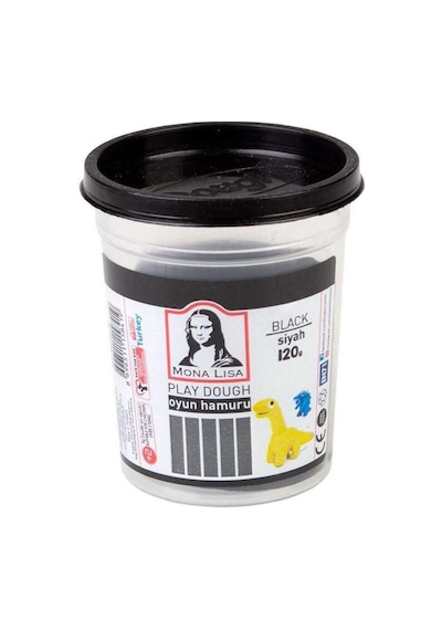 Südor Mona Lisa Oyun Hamuru Tek 120 Gr Siyah 3 Adet