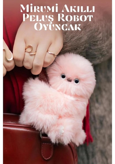 Mirumi Akıllı Peluş Robot Oyuncak Ses Ve Dokunmaya Tepki Veren Sevimli İnteraktif Oyuncak Pembe