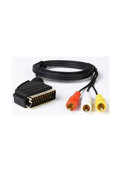 Scart - Tos Kablo Standart Scart - Rca