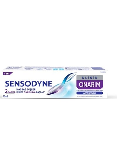 Sensodyne Klinik Onarım Aktif Beyazlık Diş Macunu 75 ML