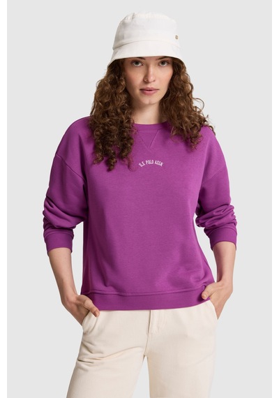 U.S. Polo Assn. Kadın Menekşe Sweatshirt 50328959-vr037 Menekse