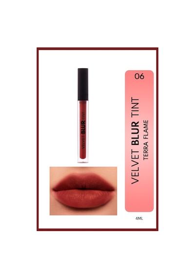 Note Cosmetics Velvet Blur Tint Kadife Bitişli Nemlendirici Mat Ruj - 06 Terra Flame - Kırmızı Note Cosmetics Velvet Blur Tint Kadife Bitişli Nemlendirici Mat Ruj - 06 Terra Flame - Kırmızı