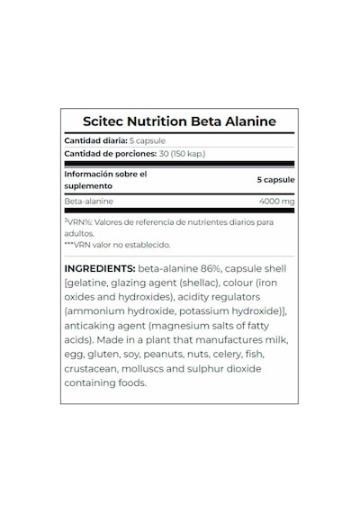 Scitec Nutrition Beta Alanine 150 Caps