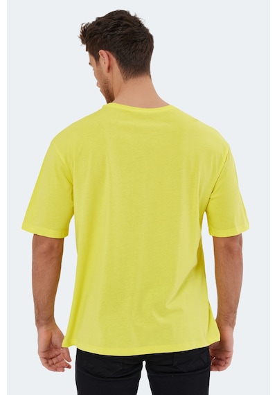 Slazenger Kaıser In Oversize Erkek Oversıze Sarı Tişört Sarı