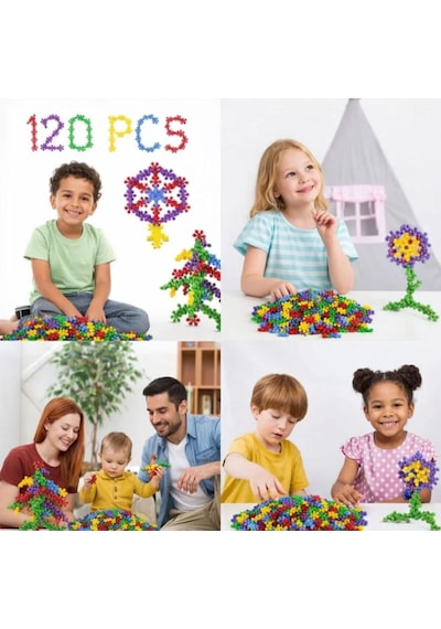 Master Molecules 120 Parça 5 Renk Eğitici Yaratıcı Molekül Stem Oyuncak Fitalar İçermez