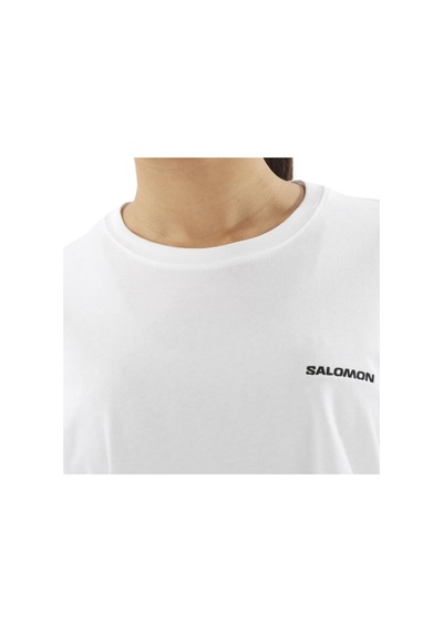 Salomon Salomon Logo Short Tee W 103 Beyaz