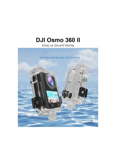 DJI Osmo 360 / Osmo 360 2 Uyumlu Dive Case Görünmez Dalış Kabı 40m Beyaz