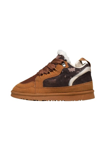Kadın Vegan Deri Taba Sneakers - Nocturnal Glow Tasarım Çok Renkli