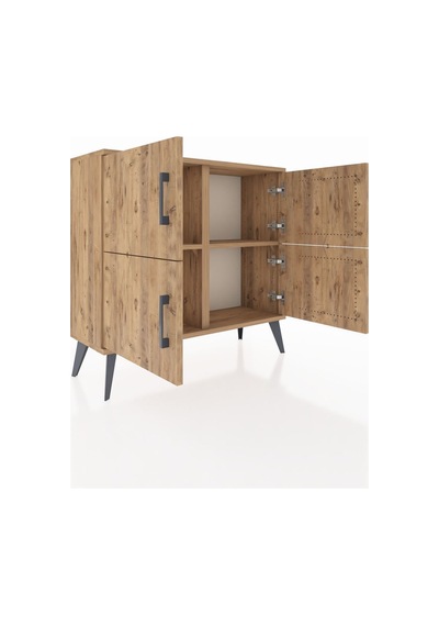 Arges Şifonyer 2 Raflı 4 Kapaklı 88x30x80 Çam-çam Çam