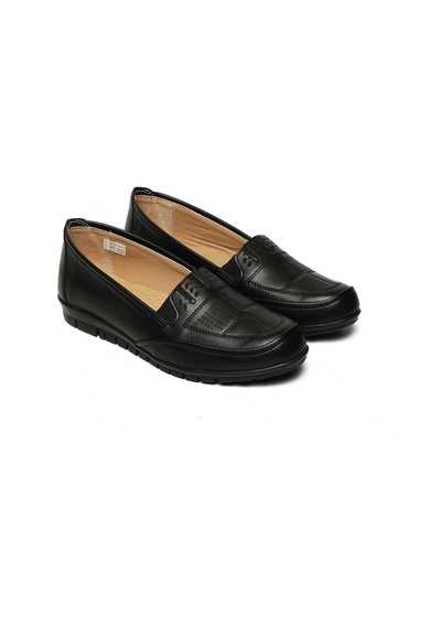 Bestello Bağcıksız Termo Taban Comfort 018-m113 Kadın Ayakkabı Siyah