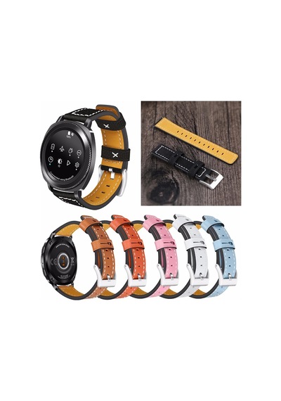 Ally Gear S3 Watch 4 46mm Classic Frontier Deri Dişli Kayış Kordon Pembe Mh-hs9580856951