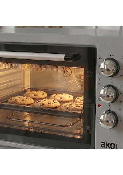 Akel AF340L 34 L Gri Mini/Midi Fırın