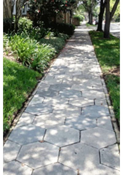 Zemin Kaplama Kalıbı Beton Tuğla Kalıbı Bahçe Parke Taş Kalıbı 46x46 Cm Altıgen Petek 2 Adet