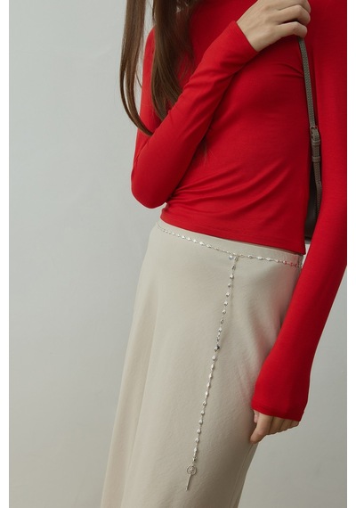 Suud Collection Kırmızı Kate Slim Tişört