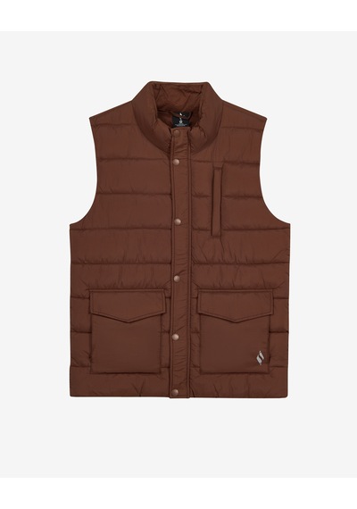 Skechers M Puffer Vest Erkek Kahverengi S2620193-2070
