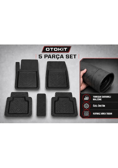 Renault Kango 1998 - 2021 Uyumlu Havuzlu Siyah 4d Vortex Oto Paspas