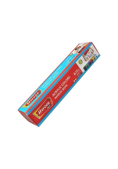 Akrilik Boya 6 Renk 25 ml 1 Paket Akrilik Boya Seti 6 Lı Kağıt Tuval Ahşap Cam Duvar Metal Boyama