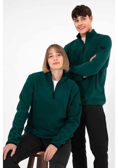 U.S. Polo Assn. Erkek Yarım Fermuarlı Koyu Yeşil Basic Polar Sweatshirt 50298085-VR079 U.S. Polo Assn. Erkek Yarım Fermuarlı Koyu Yeşil Basic Polar Sweatshirt 50298085-VR079