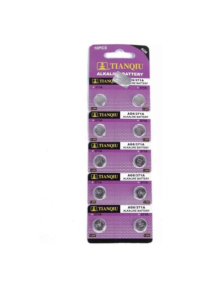 Tıanqıu Ag6 Lr920/371 Alkalin 10'lu Düğme Pil Evimdeyokyok