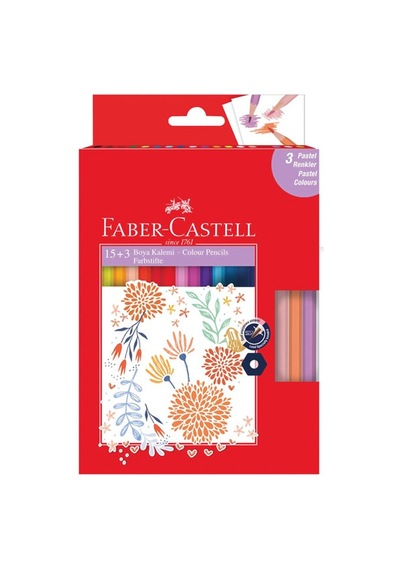 Faber-Castell 15+3 Boya Kalemi Pastel Renk 000005