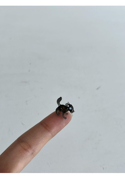 El Yapımı Mini Murano Cam Kedi Biblo A115-04